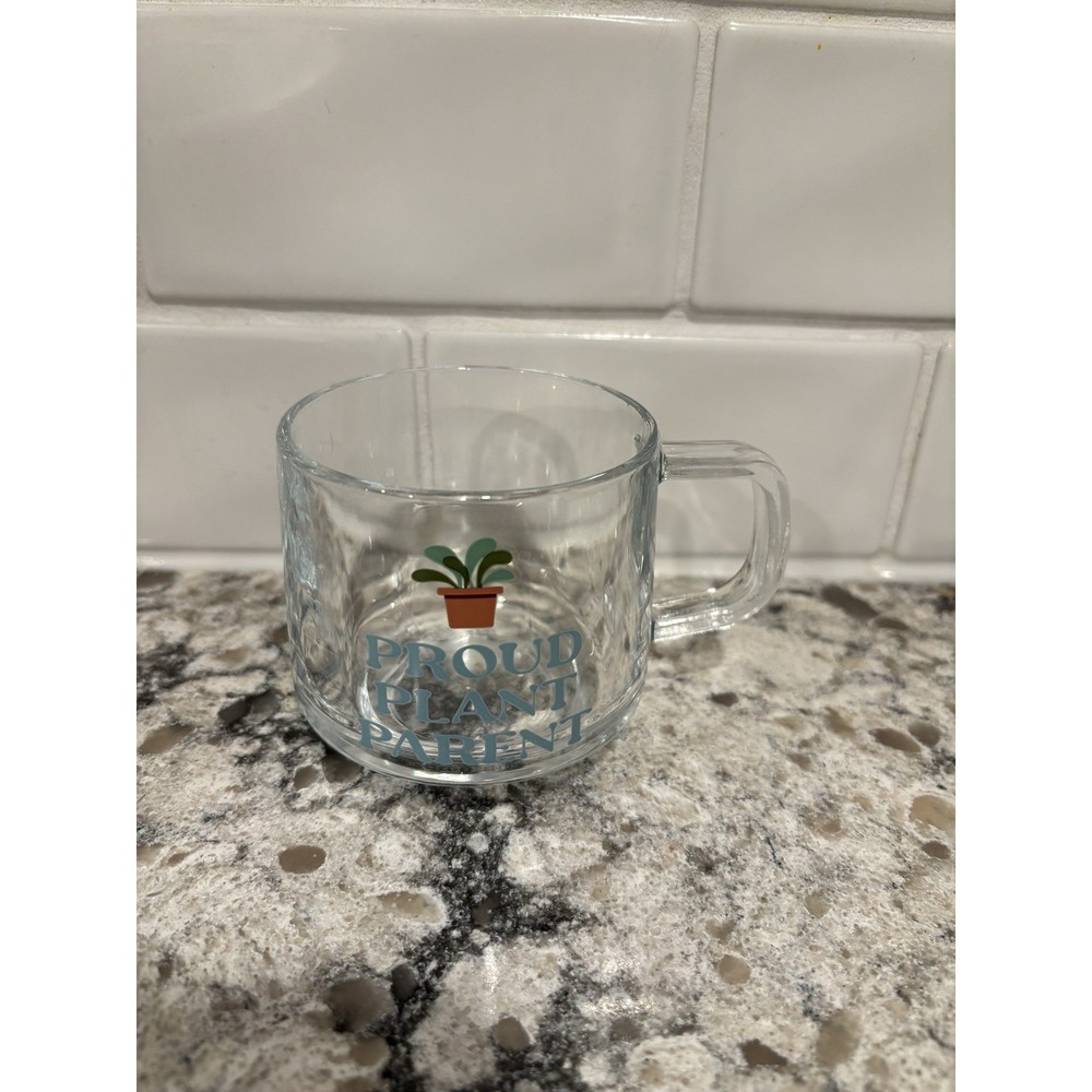 Plant Mug For‎ Coffee/ Tea Glass Mug " Proud Plant Parent" Gifts For Gardeners